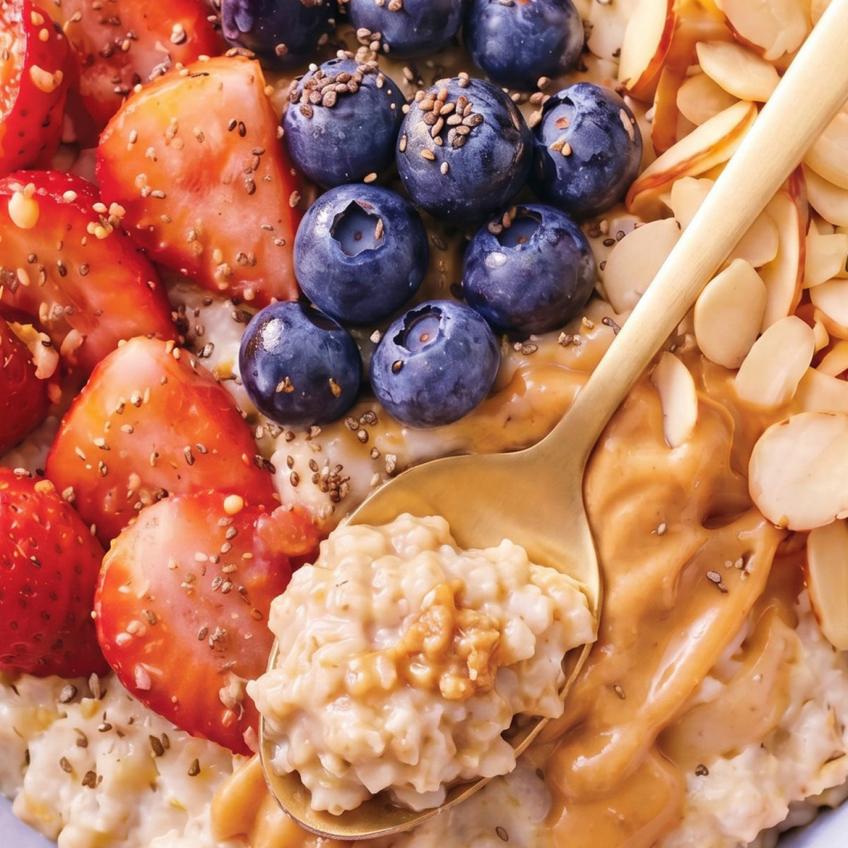 spoon of rolled oats