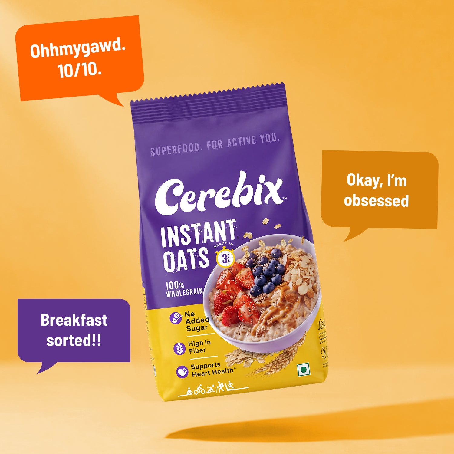 instant oats package