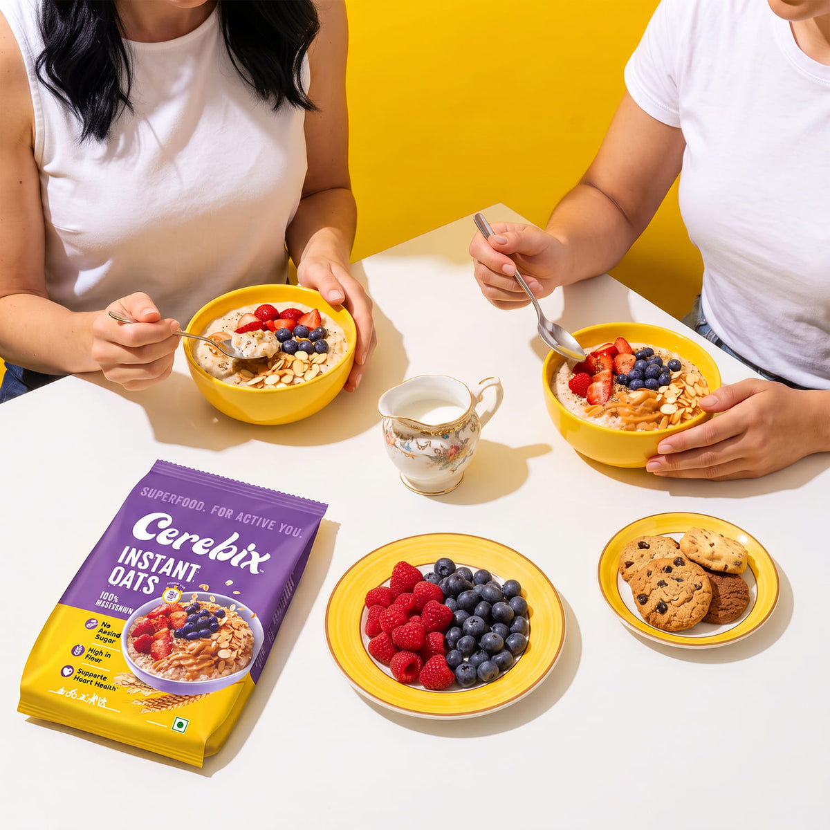 women with instant oats