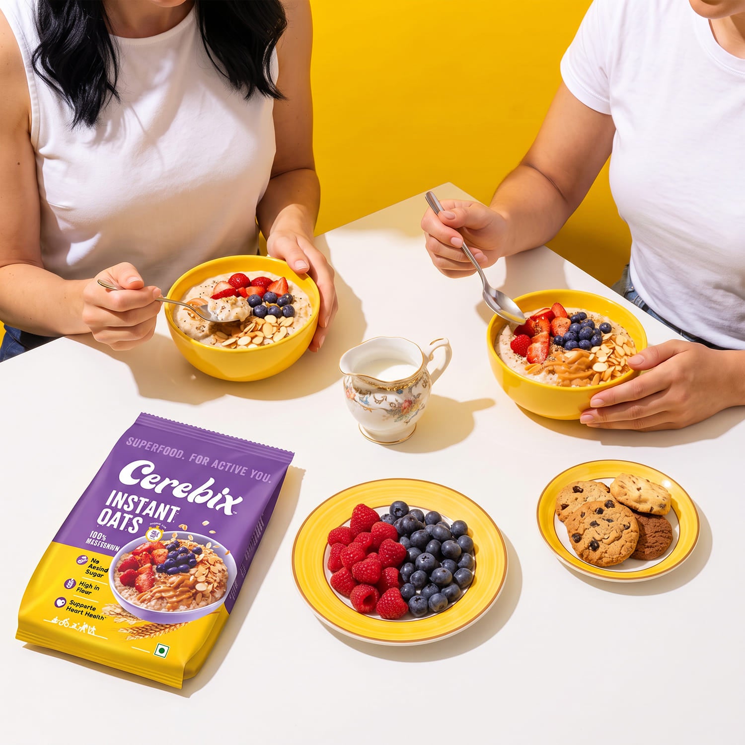 women with instant oats