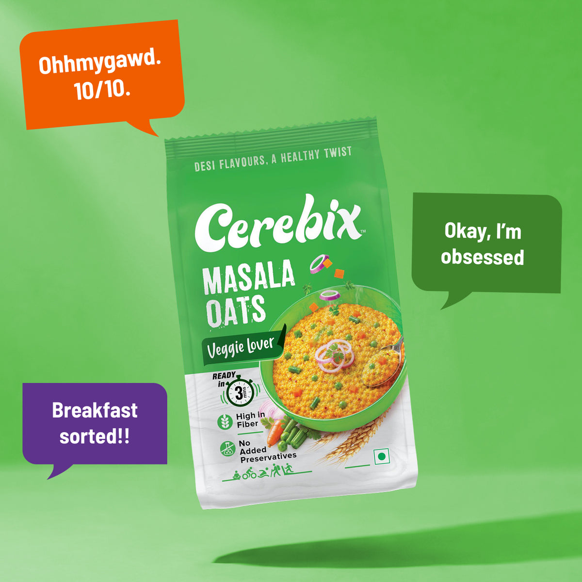 Veggie Oats package